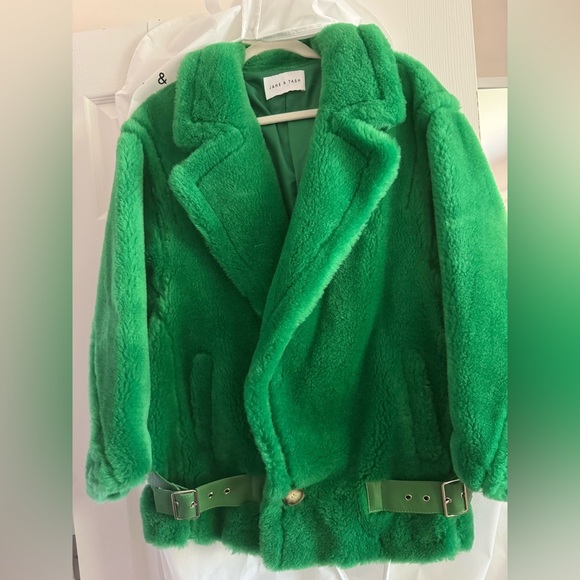 Jane & Tash teddy 100% wool coat jacket - Picture 4 of 6